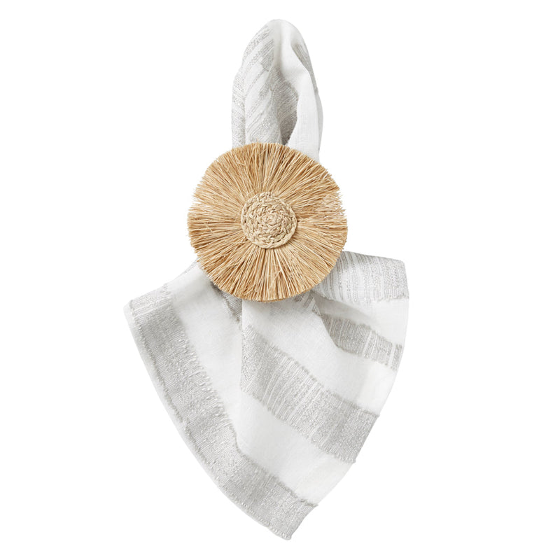 Seville - Napkins White and Silver (Set of 4)