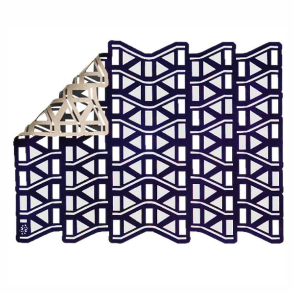 Placemat Soho Stairs - Silver / Blue