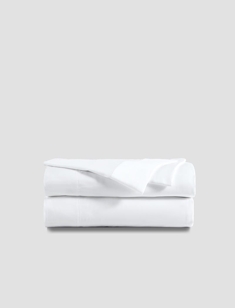 Premium Bamboo Fitted Sheet White