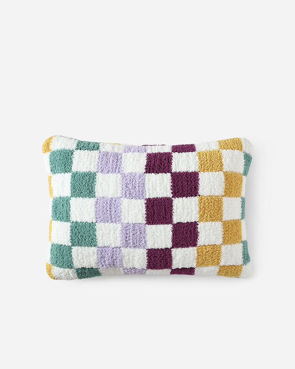 Checkerboard Mini Pillow Mardi Gras