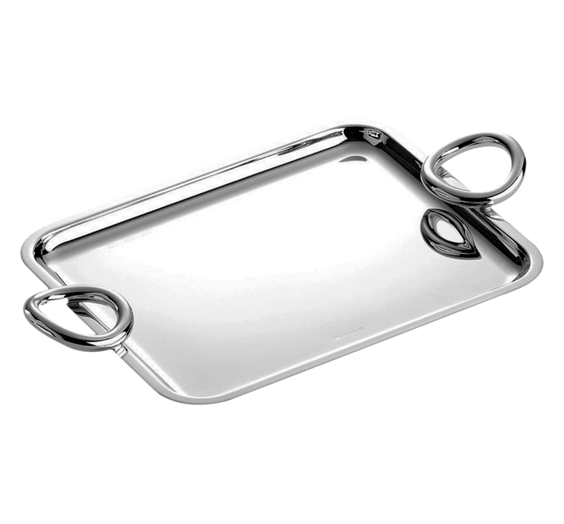 Vertigo - Silver Plated Rectangular Tray (S/M/L/XL)