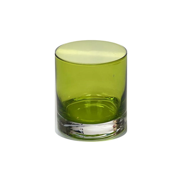 Crystal Coloured Whisky Glasses - Green