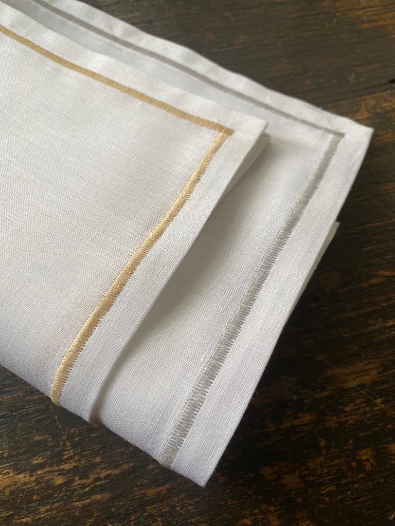 White Linen - Napkin Yellow (Set of 2)