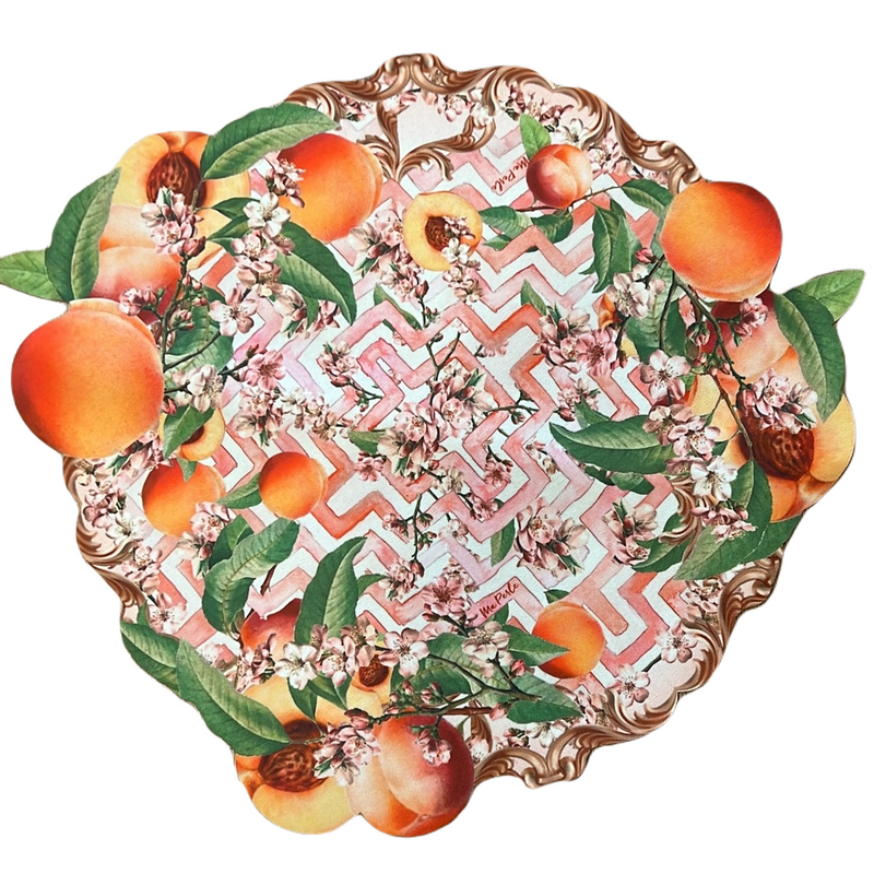 Peach - Placemats Round (Set of 2)