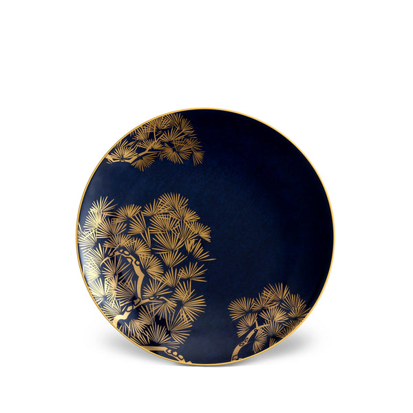 Zen Bonsai - Dessert Plate Blue/Gold (Set of 4)