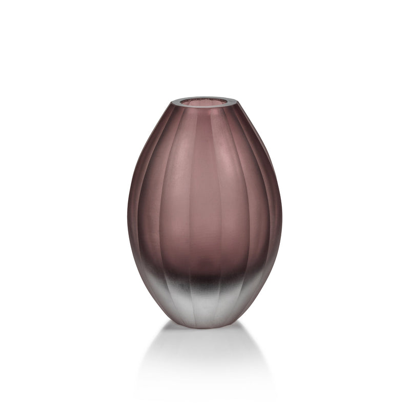 Milano Cut & Frosted - Vase Purple