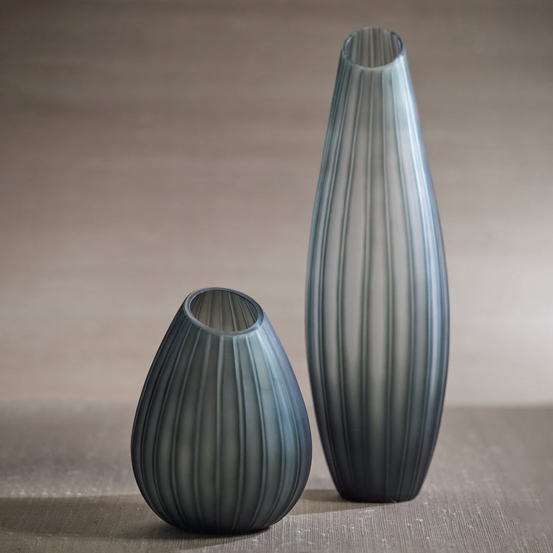 Mayfair Cut Glass - Vase Gray Short