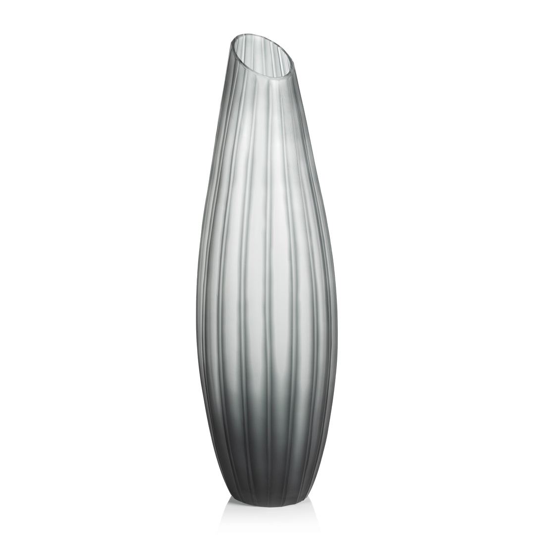 Mayfair Cut Glass - Vase Gray Tall – Il’argento Registry USA