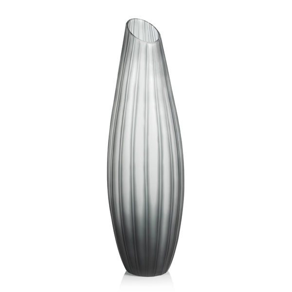 Mayfair Cut Glass - Vase Gray Tall