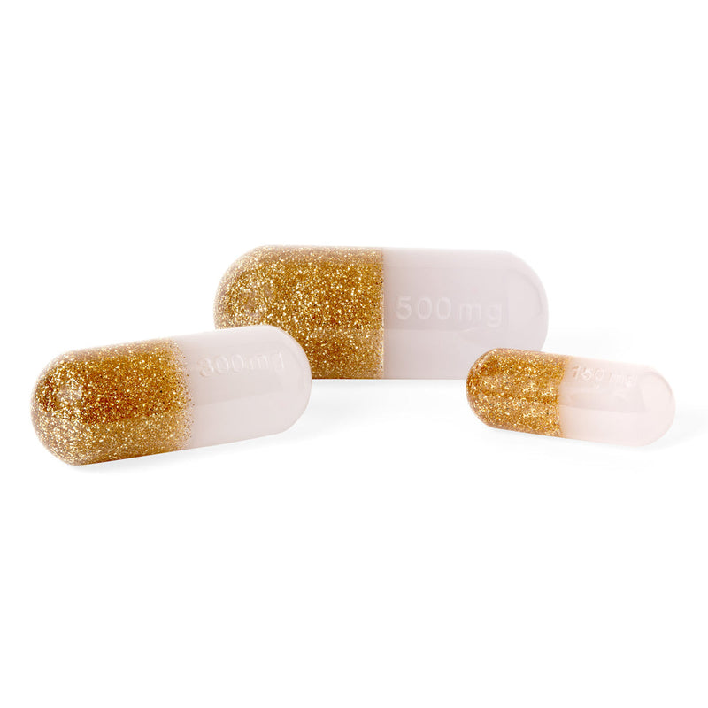 Acrylic pill 300 mg Gold