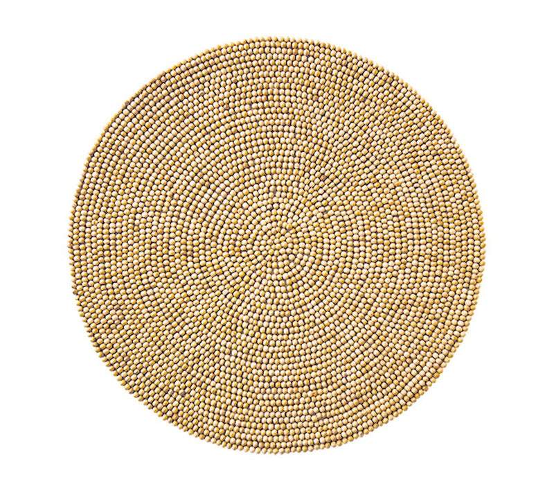 Wood - Natural Round Placemat (Set of 4)