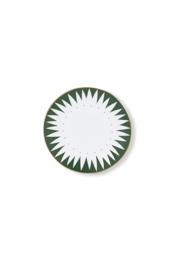 Punk Green - Bread & Butter Plate Green and Gold