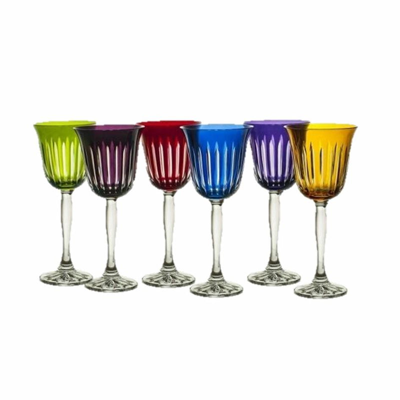 Water Goblet Stripes Color (Set of 6)
