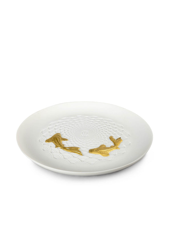 Koi - Golden Luster Plate