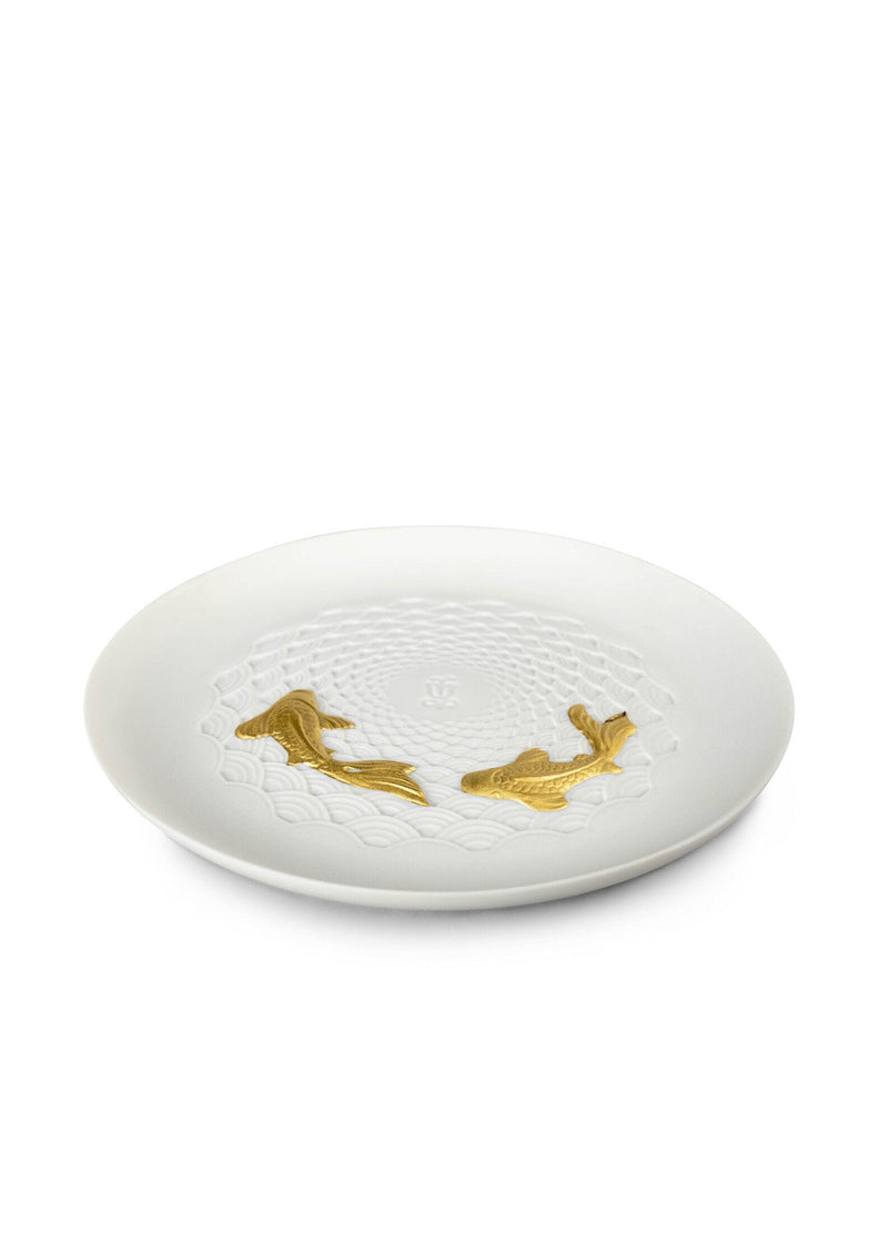 Koi - Golden Luster Plate