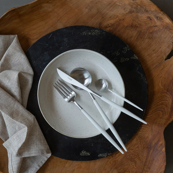 Goa Matte - Silver White Table Spoon