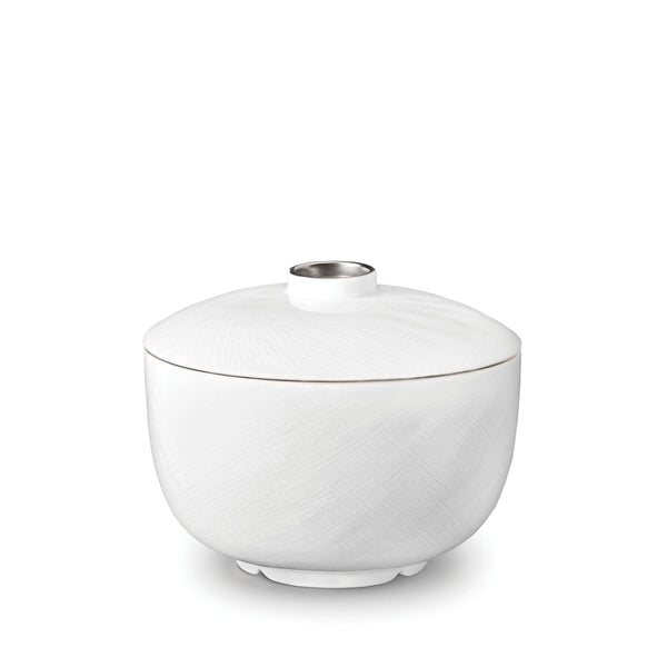 Soie Tressee Platinum - Han Rice Bowl with Lid