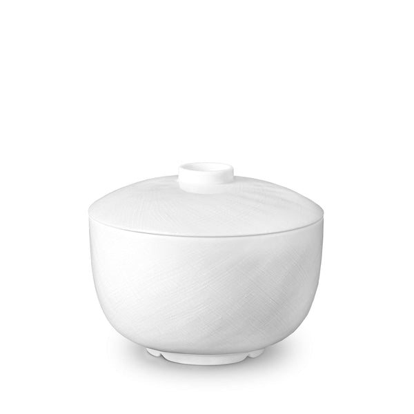 Soie Tressee White - Han Rice Bowl with Lid