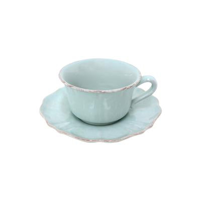 Impressions robin's egg blue - Jumbo cup & saucer