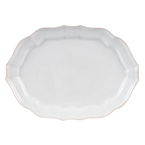 Impressions white - Large oval platter