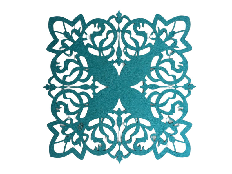 Placemat Butterfly - Turquoise/ Silver