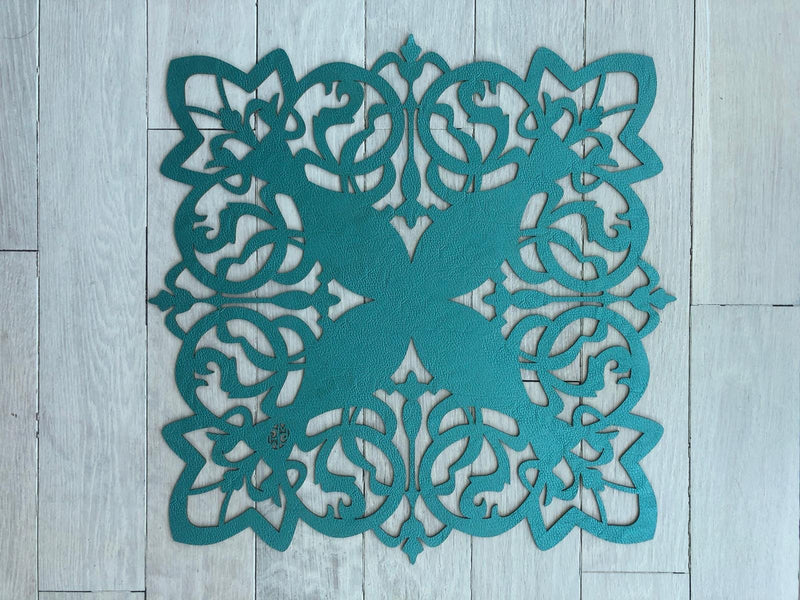 Placemat Butterfly - Turquoise/ Silver