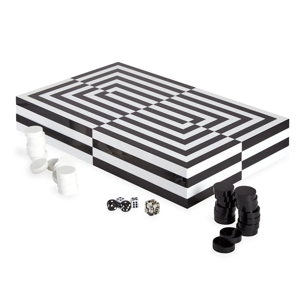 Jonathan Adler Acrylic Chess Set - Black