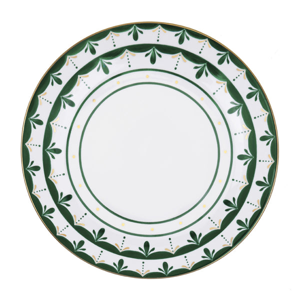 Alhambra Green - Dinner Plate Green and Gold