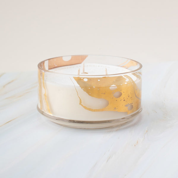 Candlefish - Gold Marble Candle