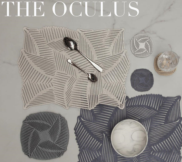 Trivets Oculus R - Silver / Charcoal (Set of 2)