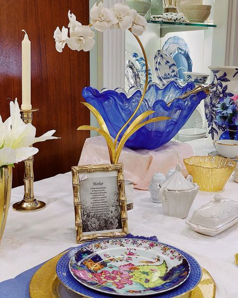 Lace - Blue- Dinner Plate