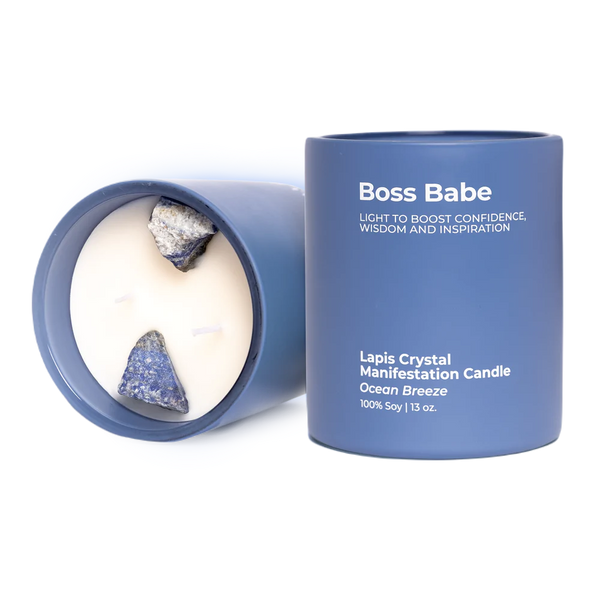 Boss Babe - Lapis Crystal Manifestation Candle