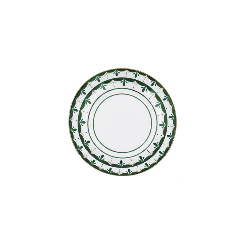 Alhambra Green - Dessert Plate Green and Gold