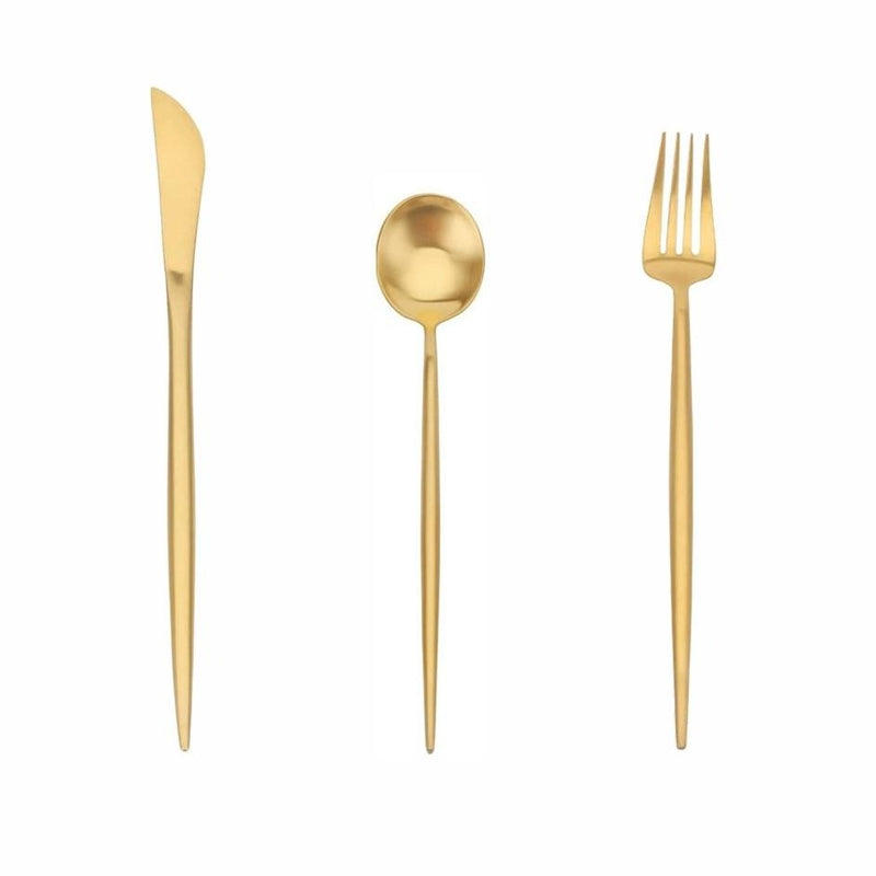 Dessert - Gold Cutlery (Set of 12)