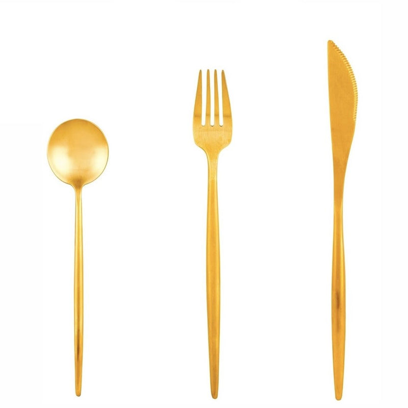 Dessert - Gold Cutlery (Set of 12)