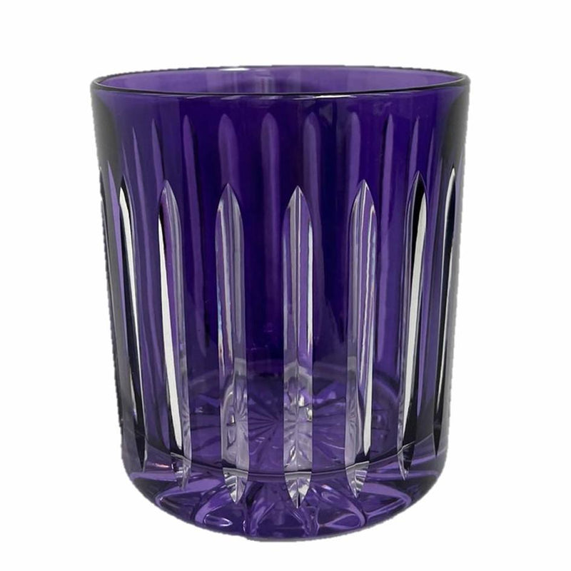 Whiskey Glass Stripes Violet