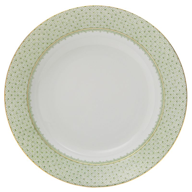 Lace - Apple Green - Rim Soup Plate