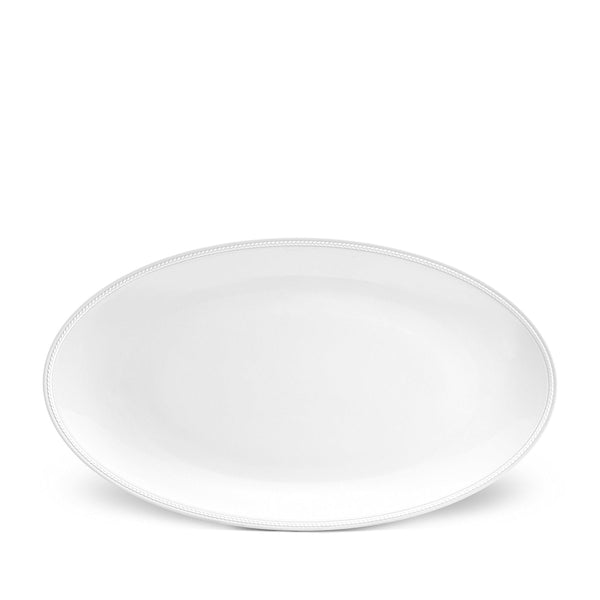 Soie Tressee White - Oval Platter (Large)