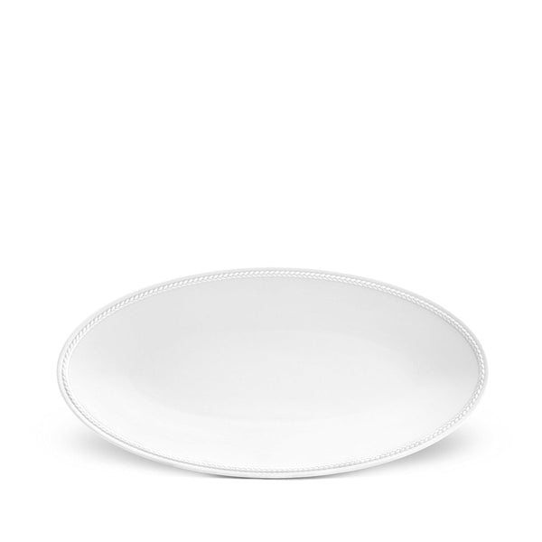 Soie Tressee White - Oval Platter (Small)