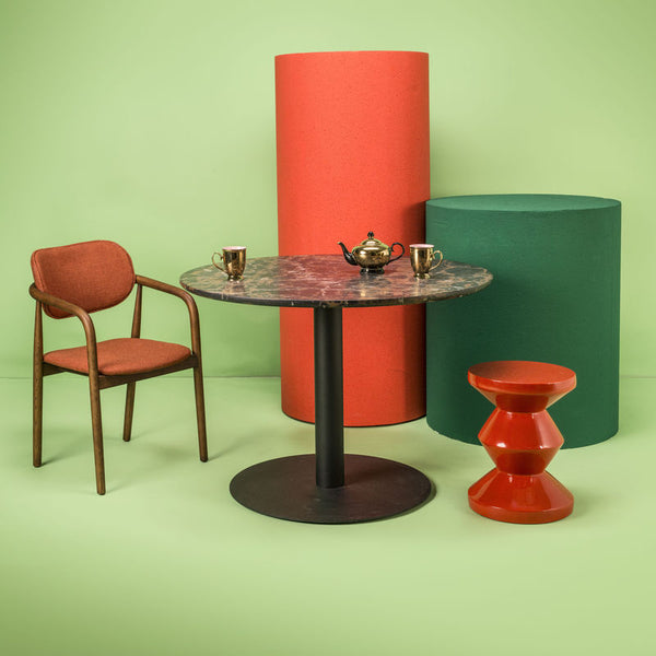 Zig Zag - Stool Red Table