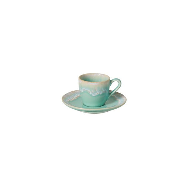 Taormina aqua - Coffee cup & saucer