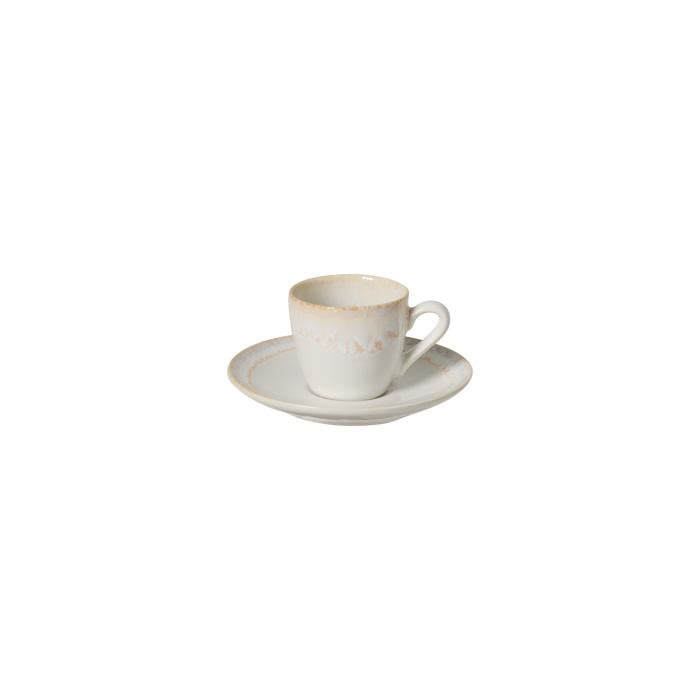 Taormina white - Coffee cup & saucer
