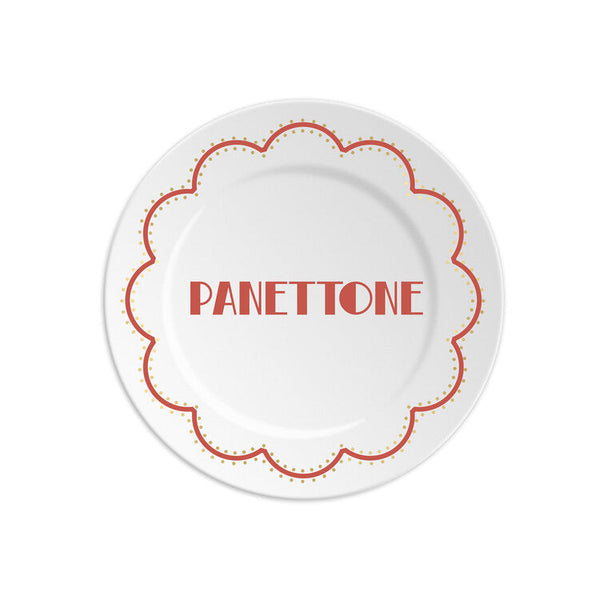 Xmas Panettone - Red Plate