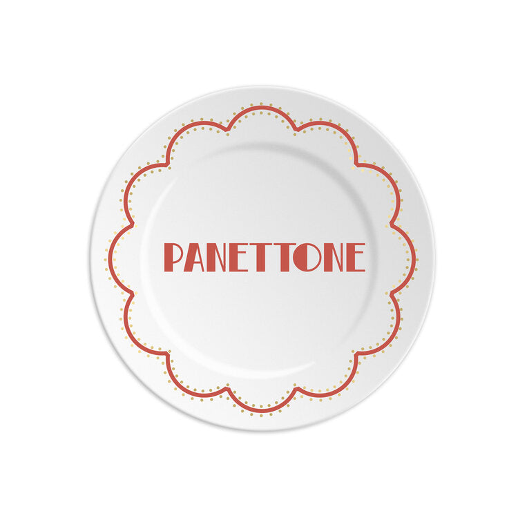 Xmas Panettone - Red Plate